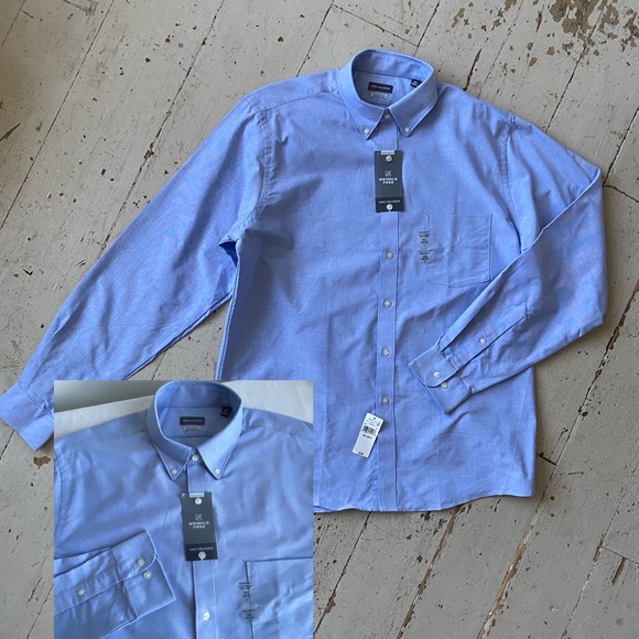 Van Heusen Other - Van Heusen Solid Oxford Button Down Regular Fit Wrinkle Free Shirt